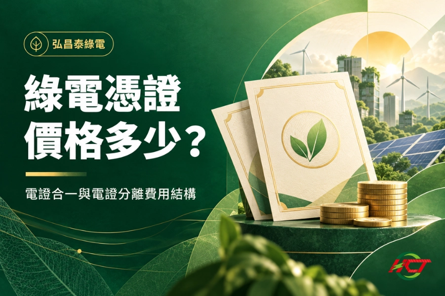 綠電憑證價格多少？看這篇了解電證合一與電證分離費用結構
