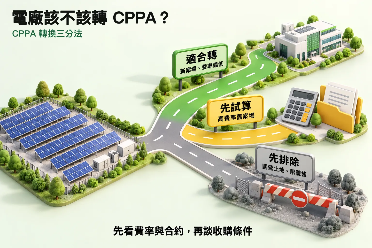 電廠是否轉CPPA的三種情況判斷